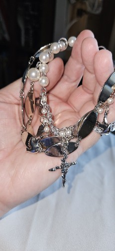 Bracciale charm cavo tono - bracciale,